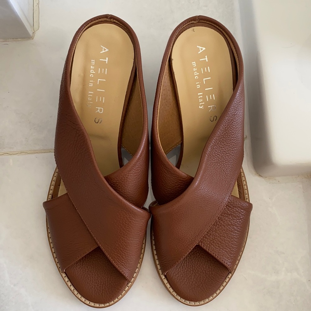 Women's Brown Leather Sandals